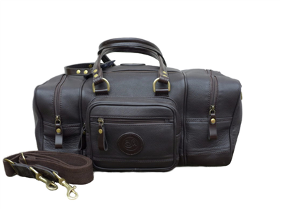 Fine Shooting Accessories Leather Range Bag - Dark Havana
